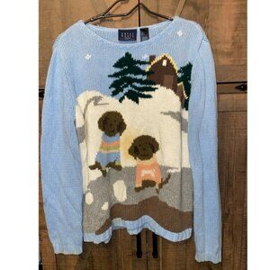 Crazy Horse Women’s Size Large Dogs in Sweaters Winter Unique Vintage?